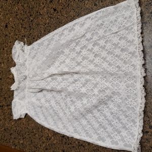 Long White Lace 2 pc Christening Outfit Madonna by Haddad